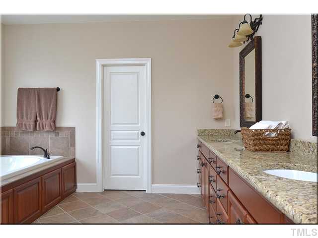 3611 Forward Way Raleigh, NC 27614 - Photo 13 of 25 Very large master bath with beautiful tile and large counters with double sinks. Plenty of drawers for storage!