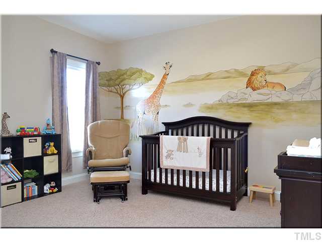 3611 Forward Way Raleigh, NC 27614 - Photo 15 of 25 Bedroom 3 contains a breathtaking mural of the African Savannah which spans two walls (and can of course be painted over if you prefer)