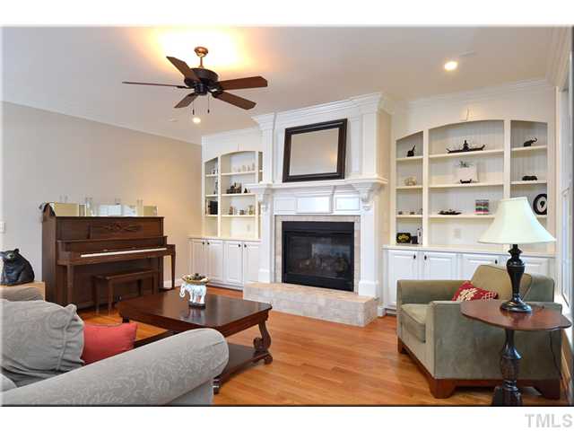 3611 Forward Way Raleigh, NC 27614 - Photo 5 of 25 Gorgeous built-in bookshelves; cabinets underneath provide loads of storage