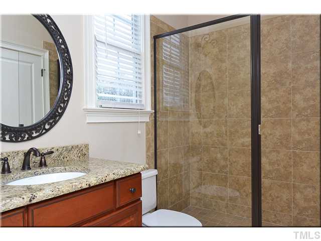 3611 Forward Way Raleigh, NC 27614 - Photo 8 of 25 First floor full bath is en suite to the sizable first floor bedroom with walk-in closet