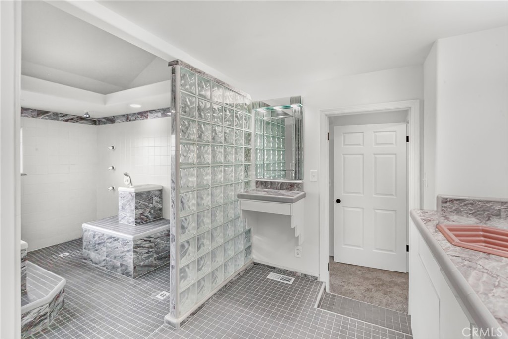 508 Mesa View Drive Arroyo Grande, CA 93420 - Photo 34 of 55 a bathroom with a shower and a sink