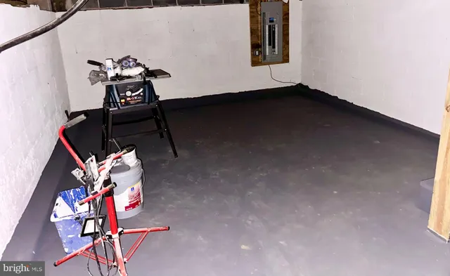 a room with gym equipment