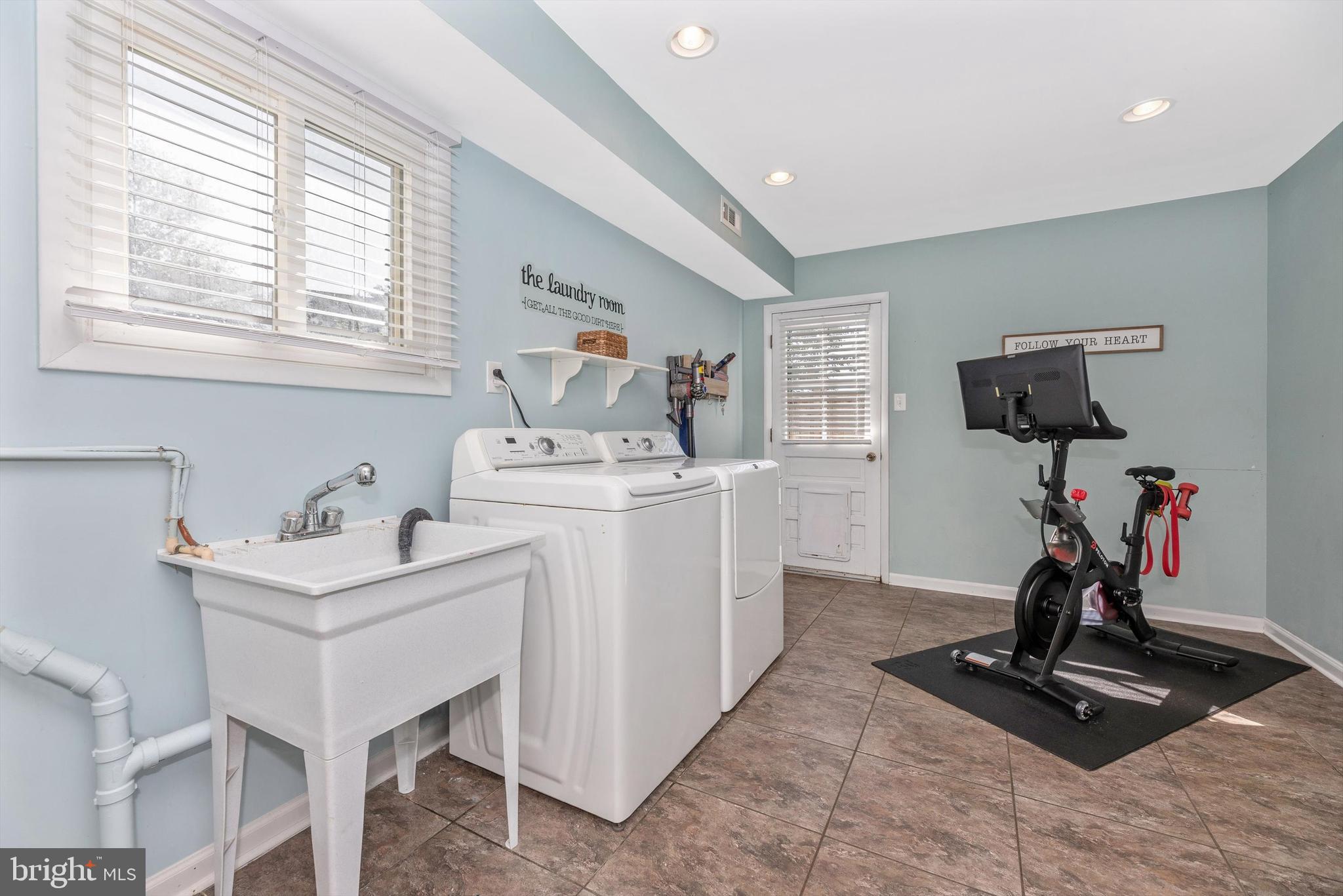 17401 Hughes Road Poolesville, MD 20837 - Photo 28 of 74 Lower Level Laundry/Exercise/playroom