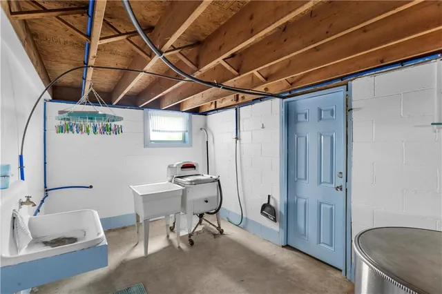 a view of hallway with window