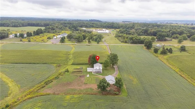 a view of an ocean and beach