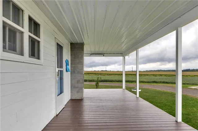 a view of outdoor space with deck
