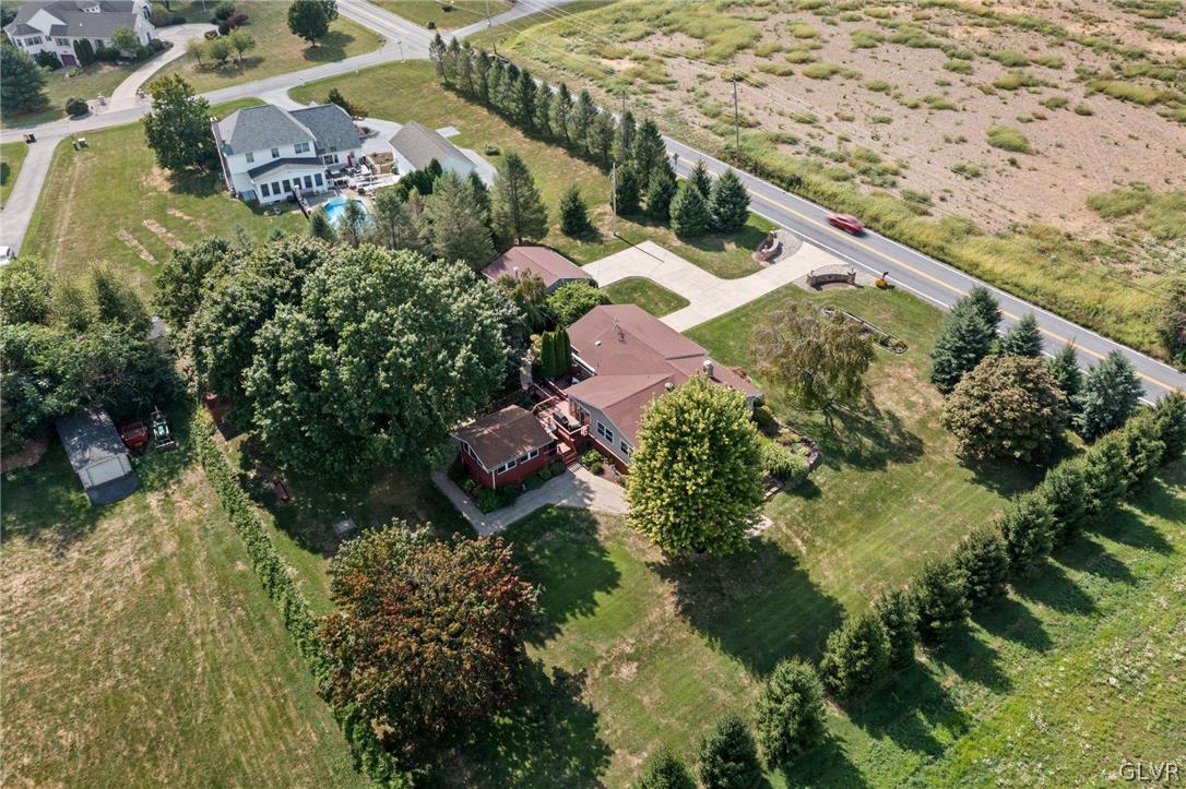 1505 Bushkill Center Road Nazareth, PA 18064 - Photo 3 of 34 a aerial view of a house with a yard