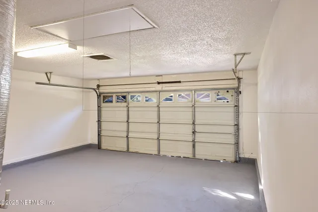 a view of a garage