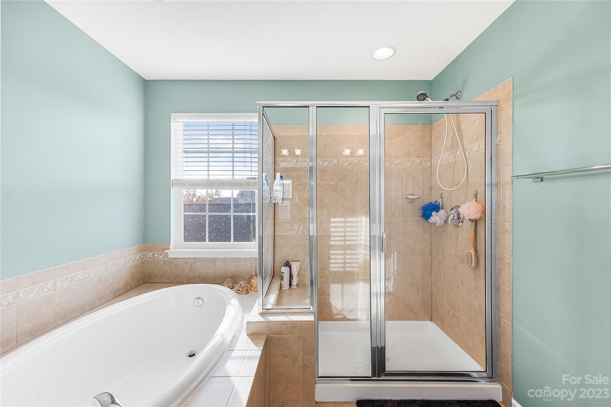 8307 Viewpoint Lane Cornelius, NC 28031 - Photo 14 of 25 a bathroom with a bathtub and a shower