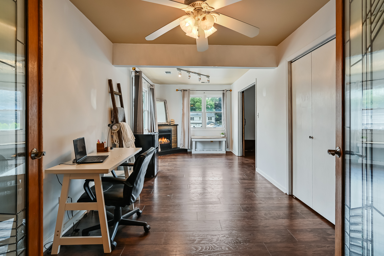 10511 South Hamlin Avenue Chicago, IL 60655 - Photo 13 of 23 a view of a dining room with furniture window and wooden floor
