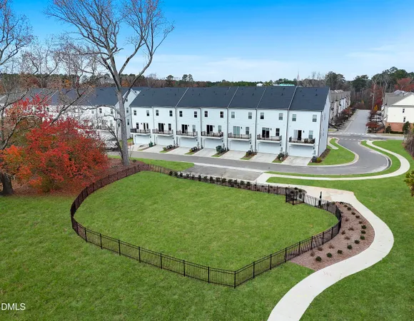 an aerial view of a house having outdoor space