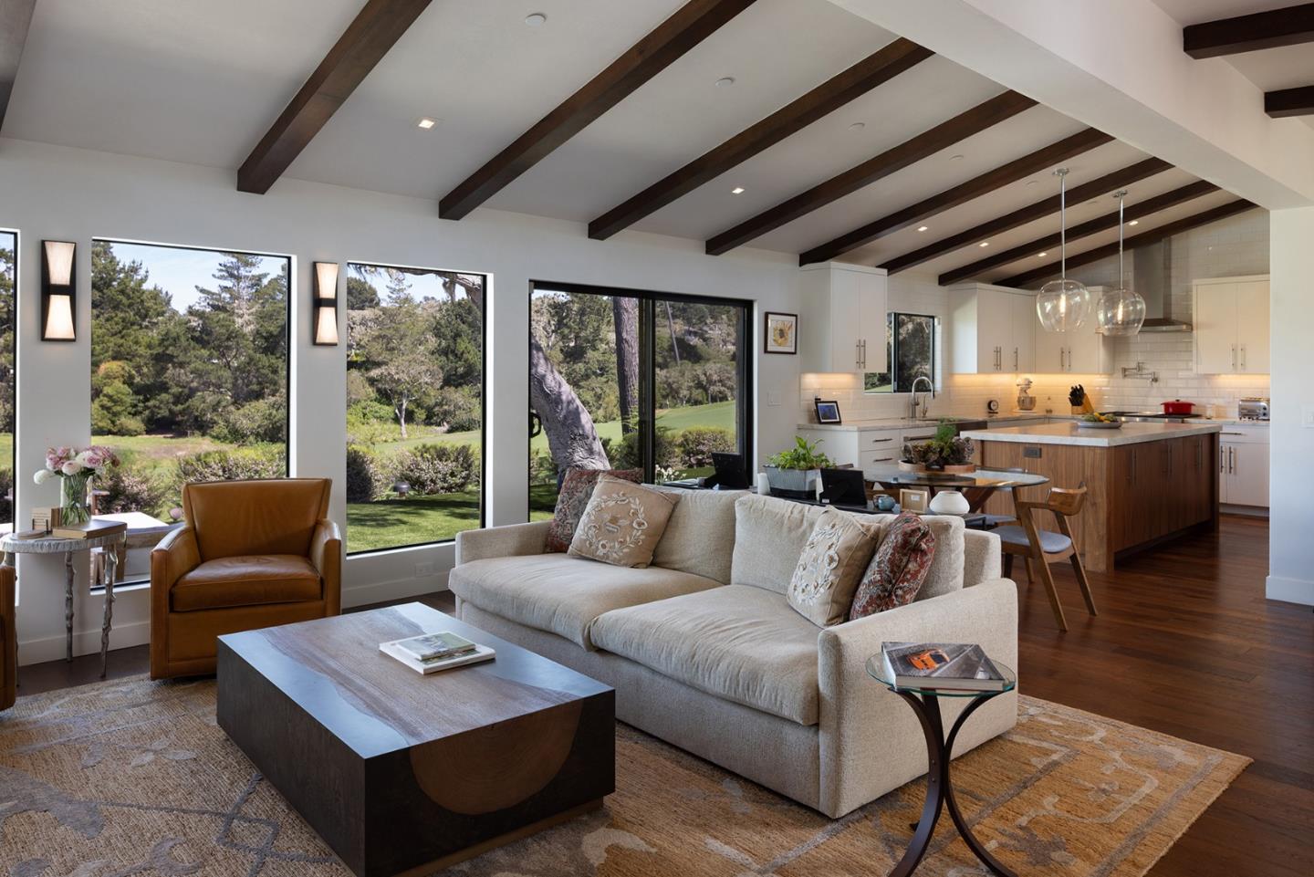 2931 Sloat Road Pebble Beach, CA 93953 - Photo 4 of 34 a living room with furniture and a large window