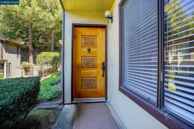 a view of front door of house
