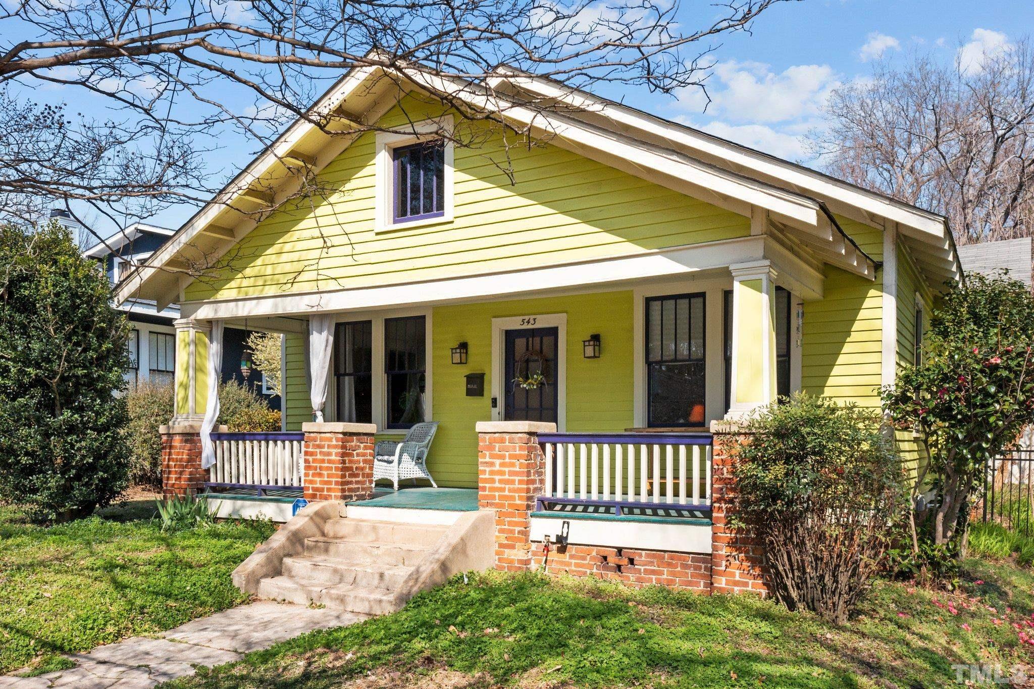 543 East Jones Street Raleigh, NC 27601 - Photo 2 of 31 a front view of a house with a porch