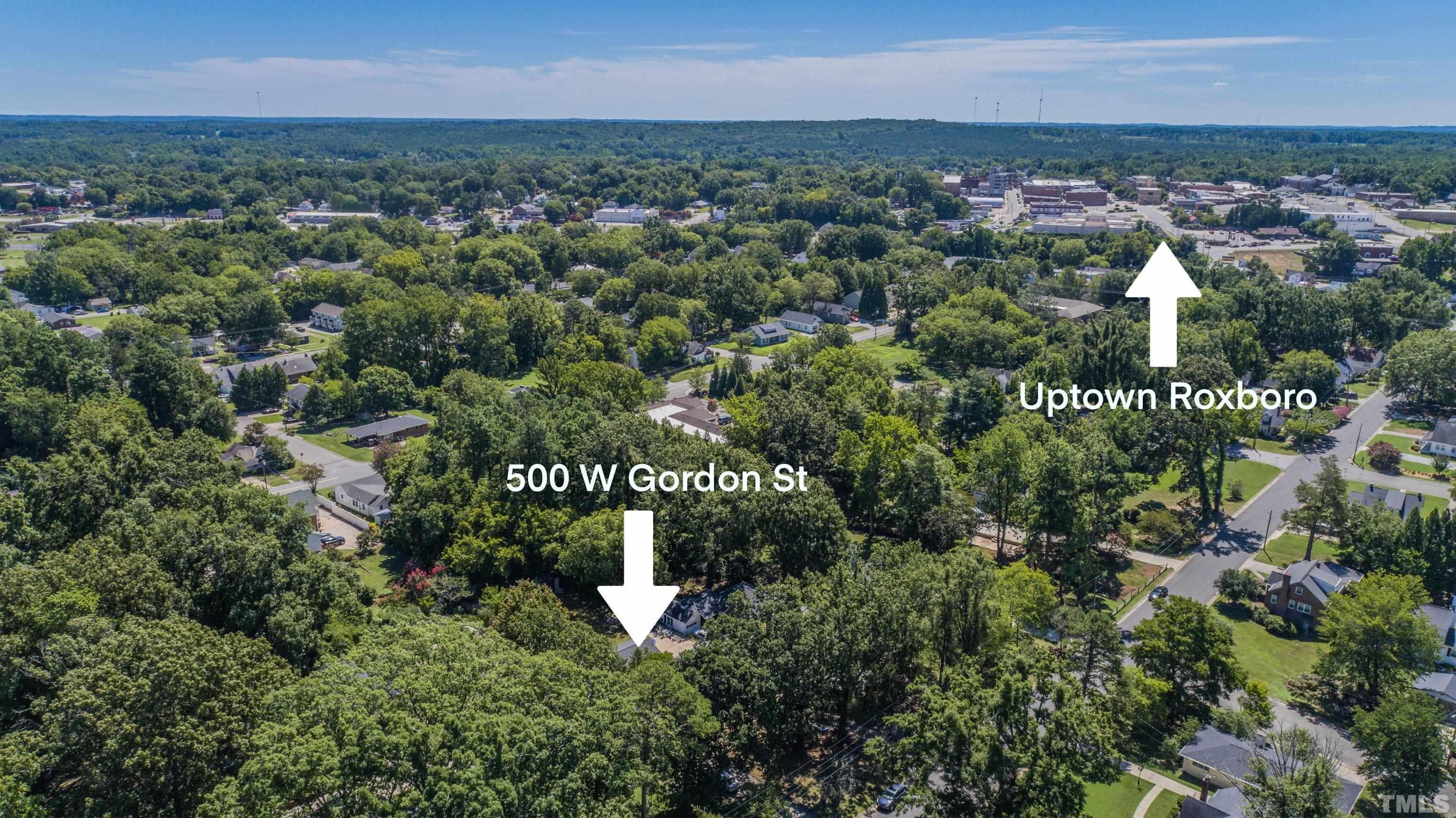 500 Gordon Street Roxboro, NC 27573 - Photo 45 of 70 an aerial view of a city