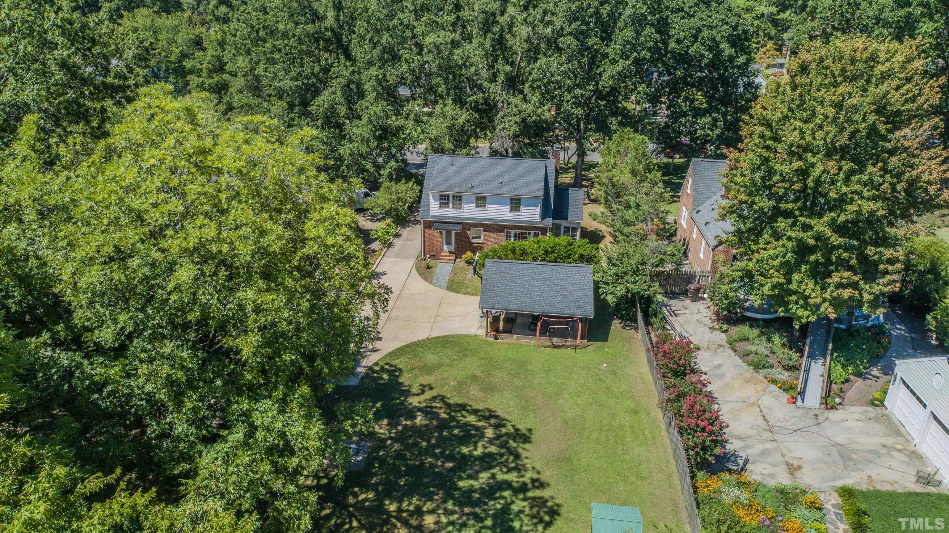 500 Gordon Street Roxboro, NC 27573 - Photo 66 of 70 an aerial view of a house with swimming pool patio and outdoor seating