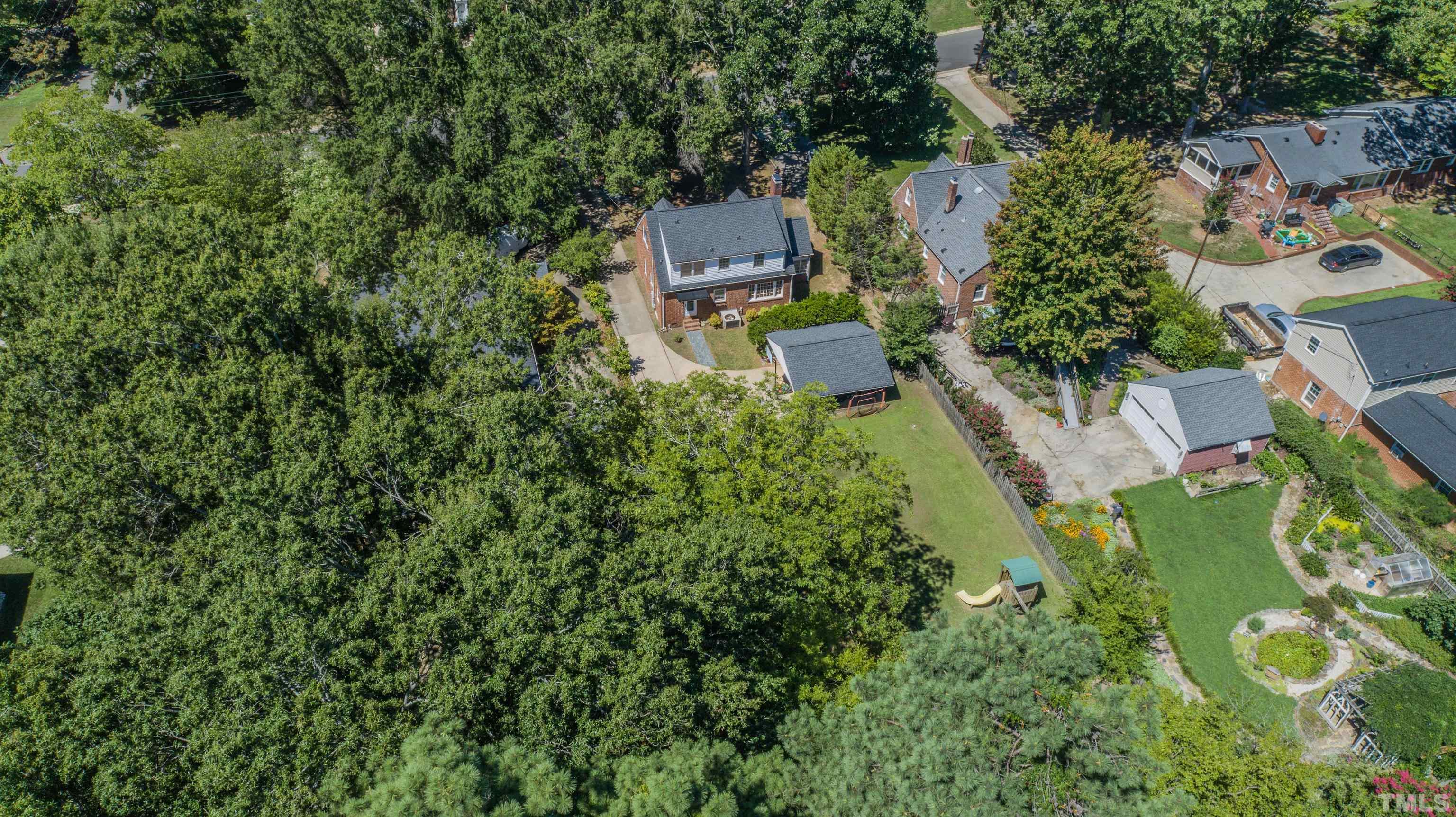 500 Gordon Street Roxboro, NC 27573 - Photo 68 of 70 an aerial view of a house with a yard