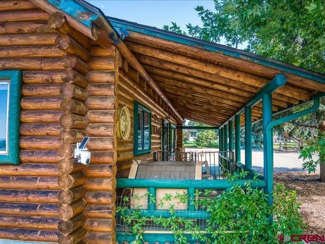 a view of porch with seating space