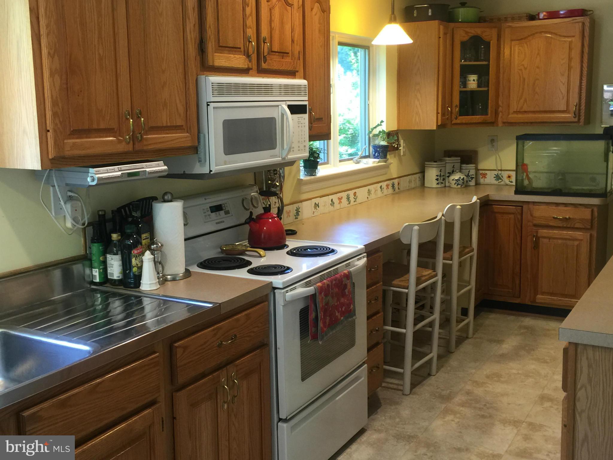 910 Notley Road Silver Spring, MD 20904 - Photo 13 of 28 a kitchen with stainless steel appliances granite countertop a stove a sink and a microwave