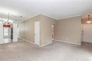 a view of an empty room