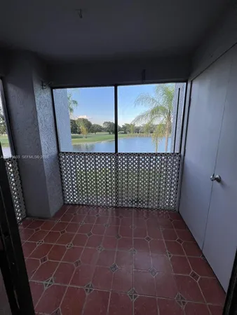 a view of a glass door