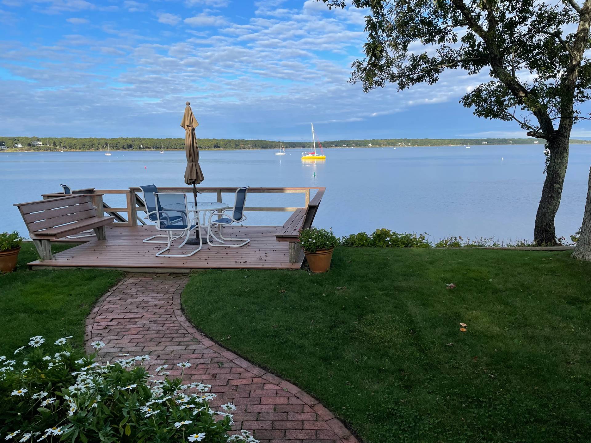 201 Three Mile Harbor Road East Hampton, NY 11937 - Photo 19 of 19 a view of a lake with a garden and lake view