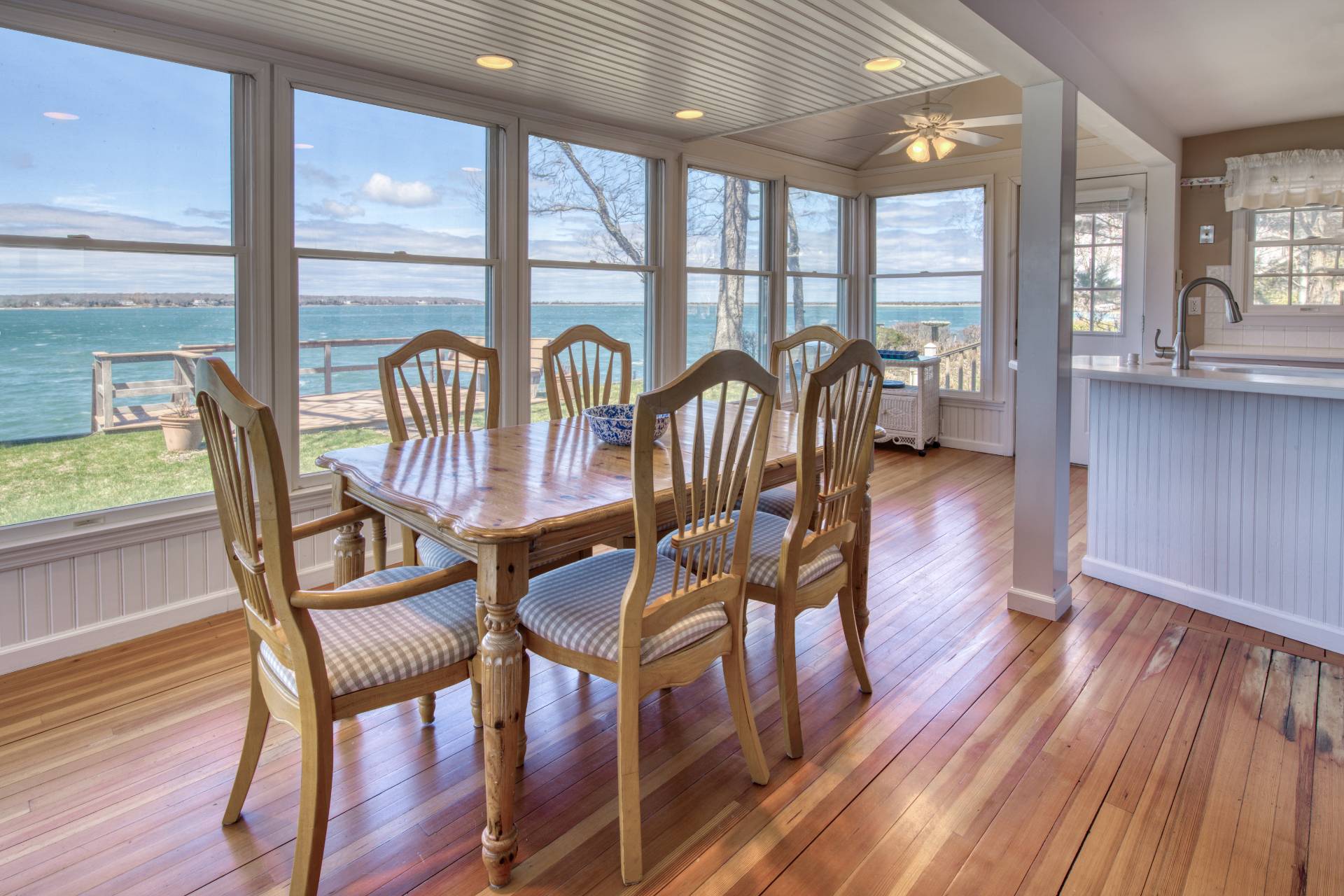 201 Three Mile Harbor Road East Hampton, NY 11937 - Photo 8 of 19 a view of a dining room with furniture window and wooden floor