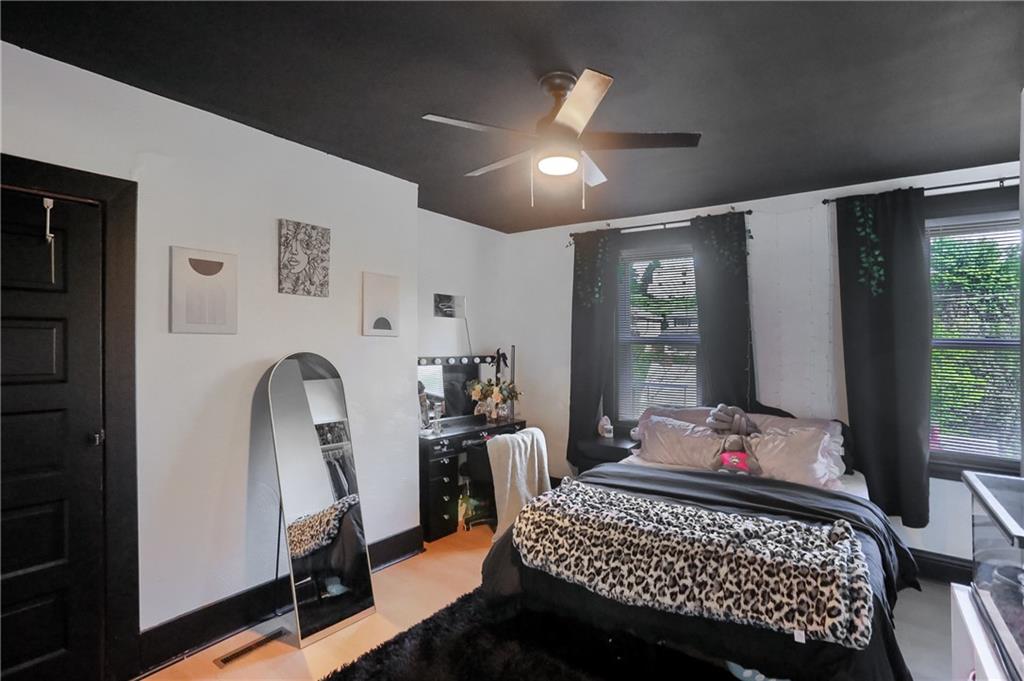 240 Mathilda Street Pittsburgh, PA 15209 - Photo 26 of 36 the second bedoom features an overhead lighted fan and 2 larger windows to allows lots of natural light into the spae