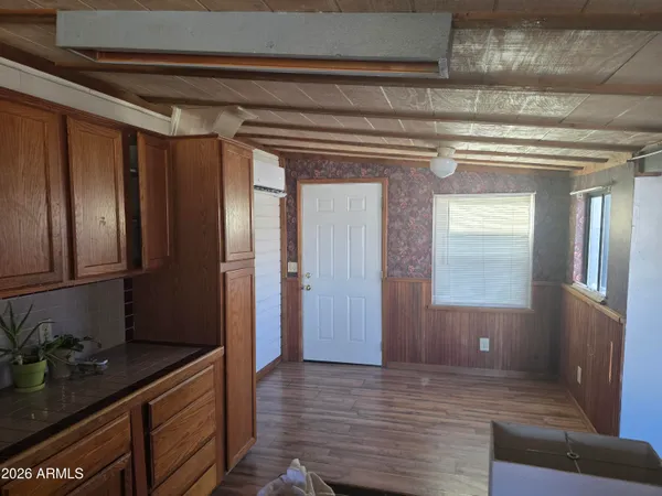 a room with storage and utility