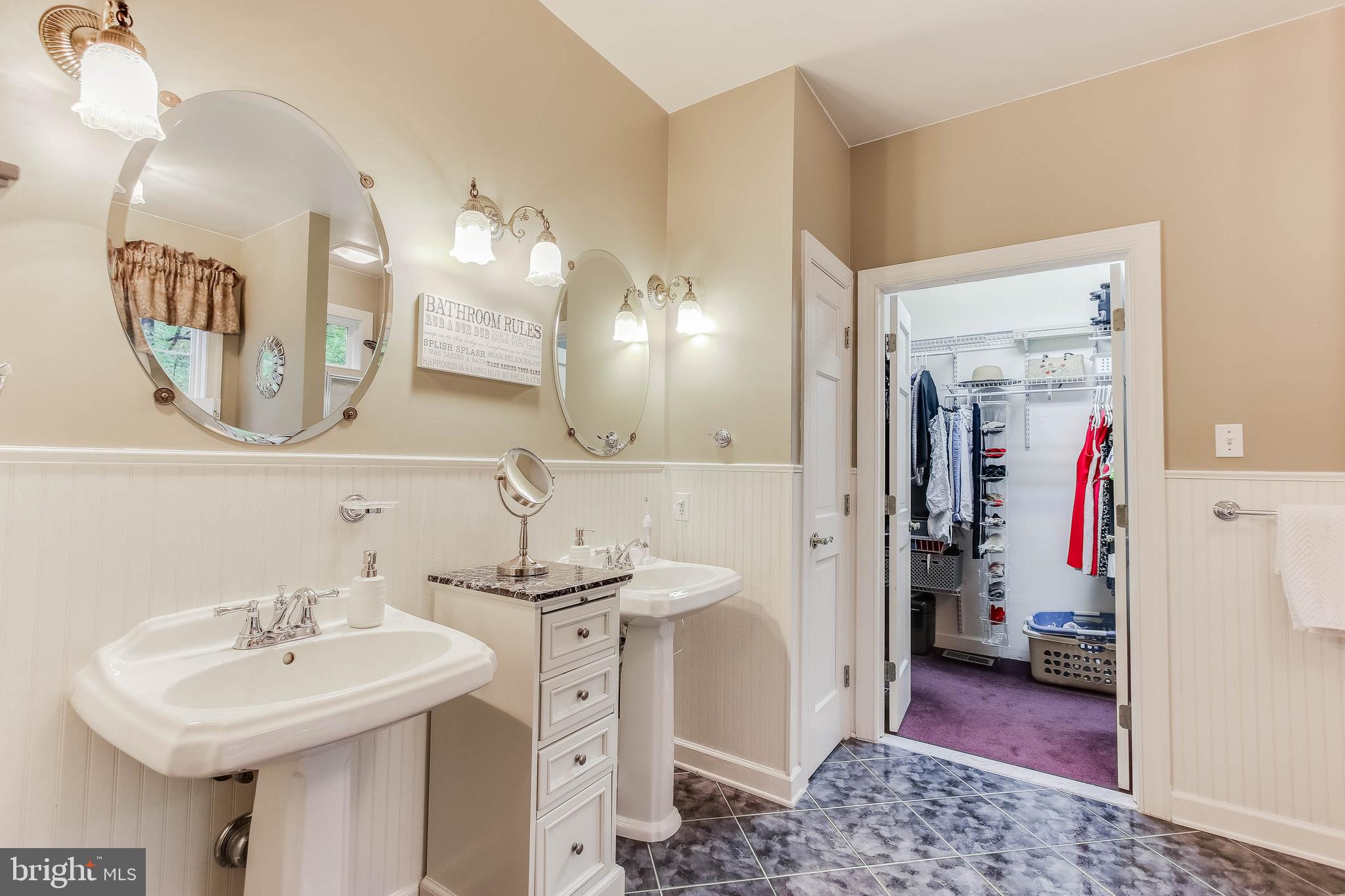 8240 Edgewood Church Road Frederick, MD 21702 - Photo 20 of 44 Master bathroom, two sinks, walk in closet
