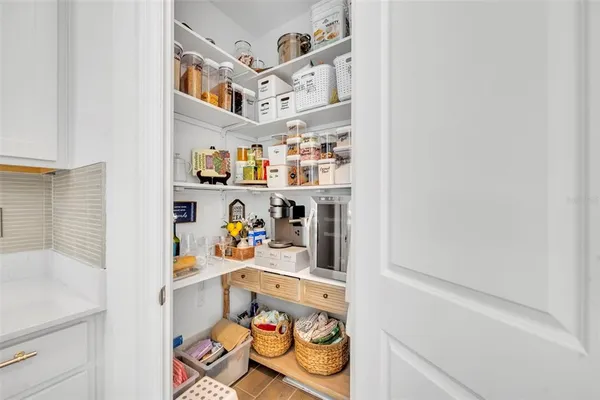 a room with storage and utility