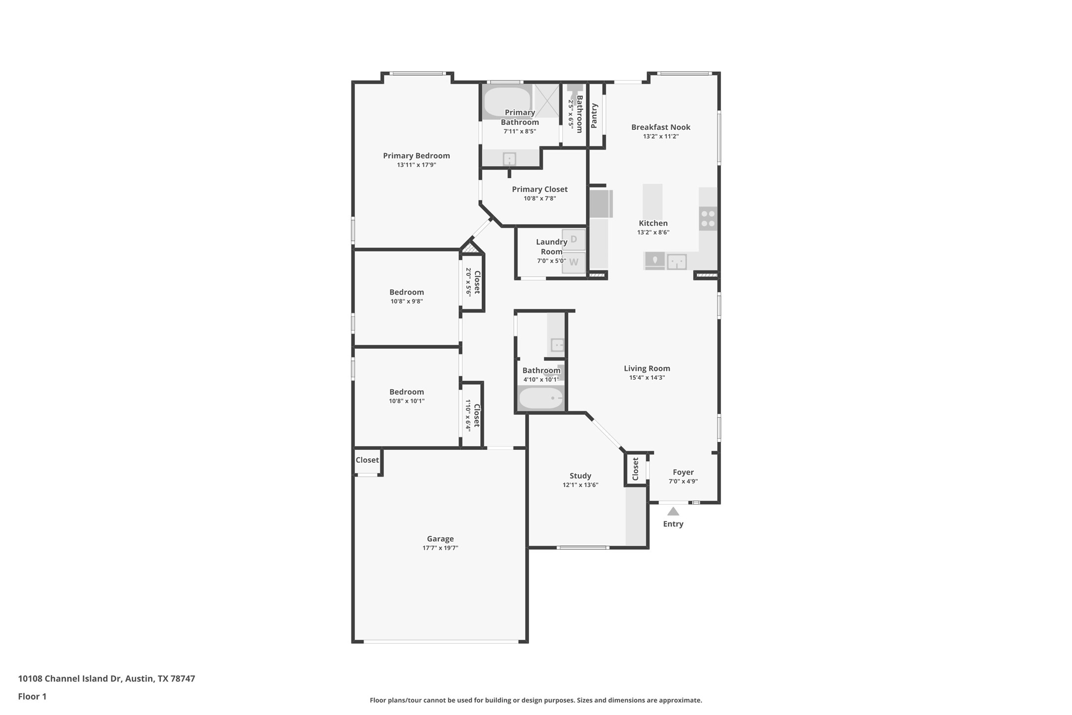 10108 Channel Island Drive Austin, TX 78747 - Photo 36 of 36 View of floor plan / room layout