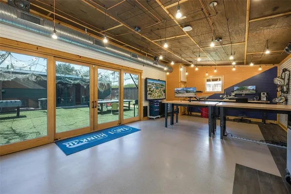 a view of a entryway with living room