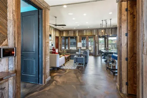 a kitchen with lots of counter top space