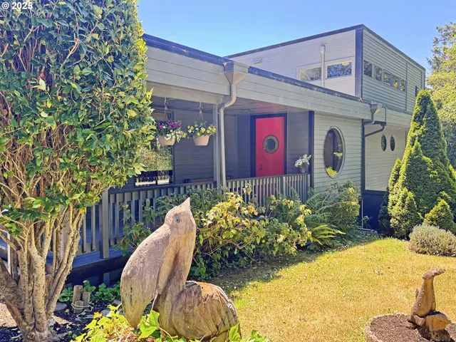 a view of a balcony with chairs