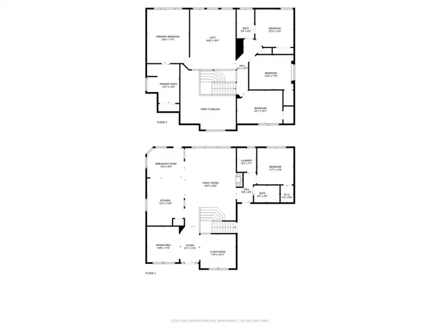 a view of a garden with plants and large trees