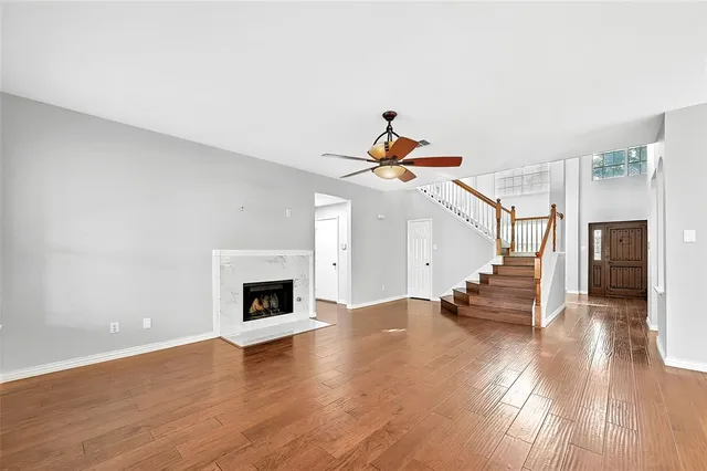a view of a chandelier in a room