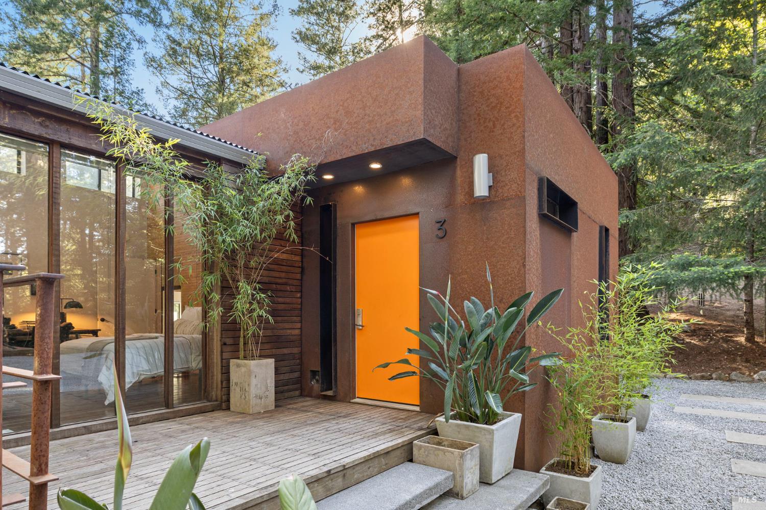 16798 Armstrong Woods Road Guerneville, CA 95446 - Photo 8 of 71 a house view with a outdoor space