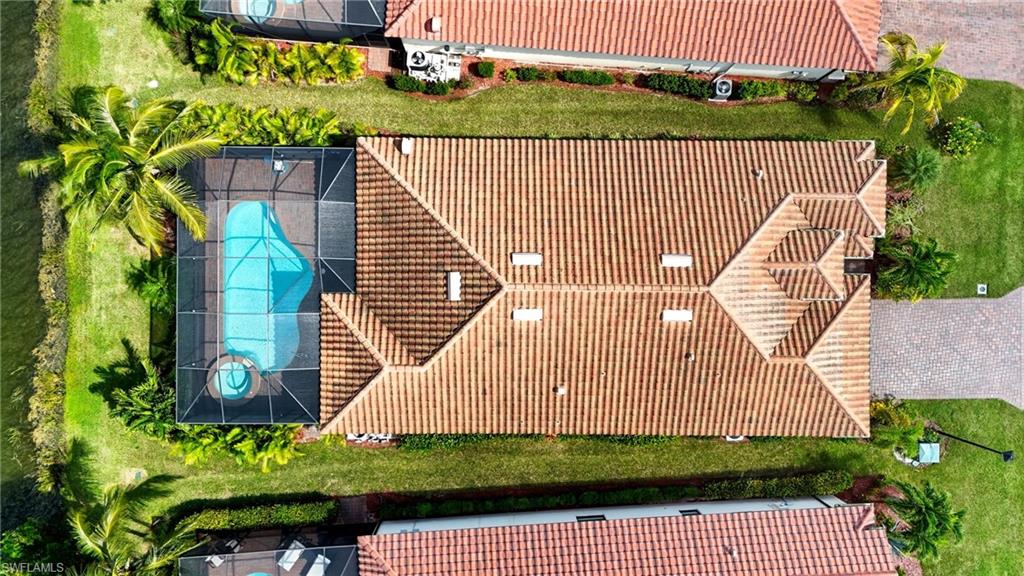 28076 Foxrock Court Bonita Springs, FL 34135 - Photo 48 of 50 Bird's eye view of a pool & lanai.