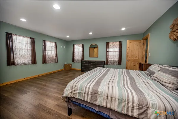 a hallway with a window
