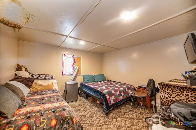 a kitchen with lots of counter top space and a dining table