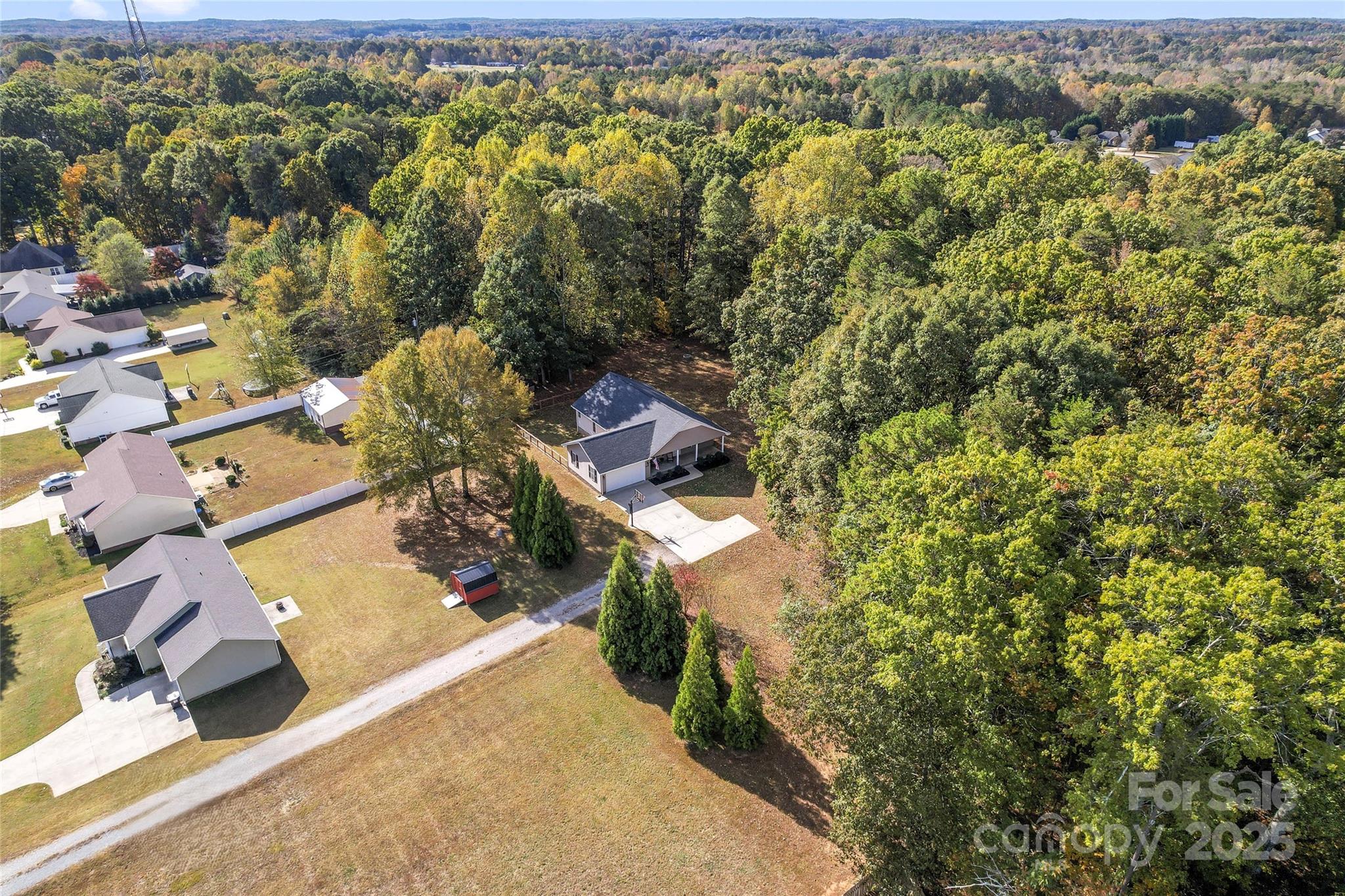8450 Red Road Rockwell, NC 28138 - Photo 48 of 48 an aerial view of a house with a yard