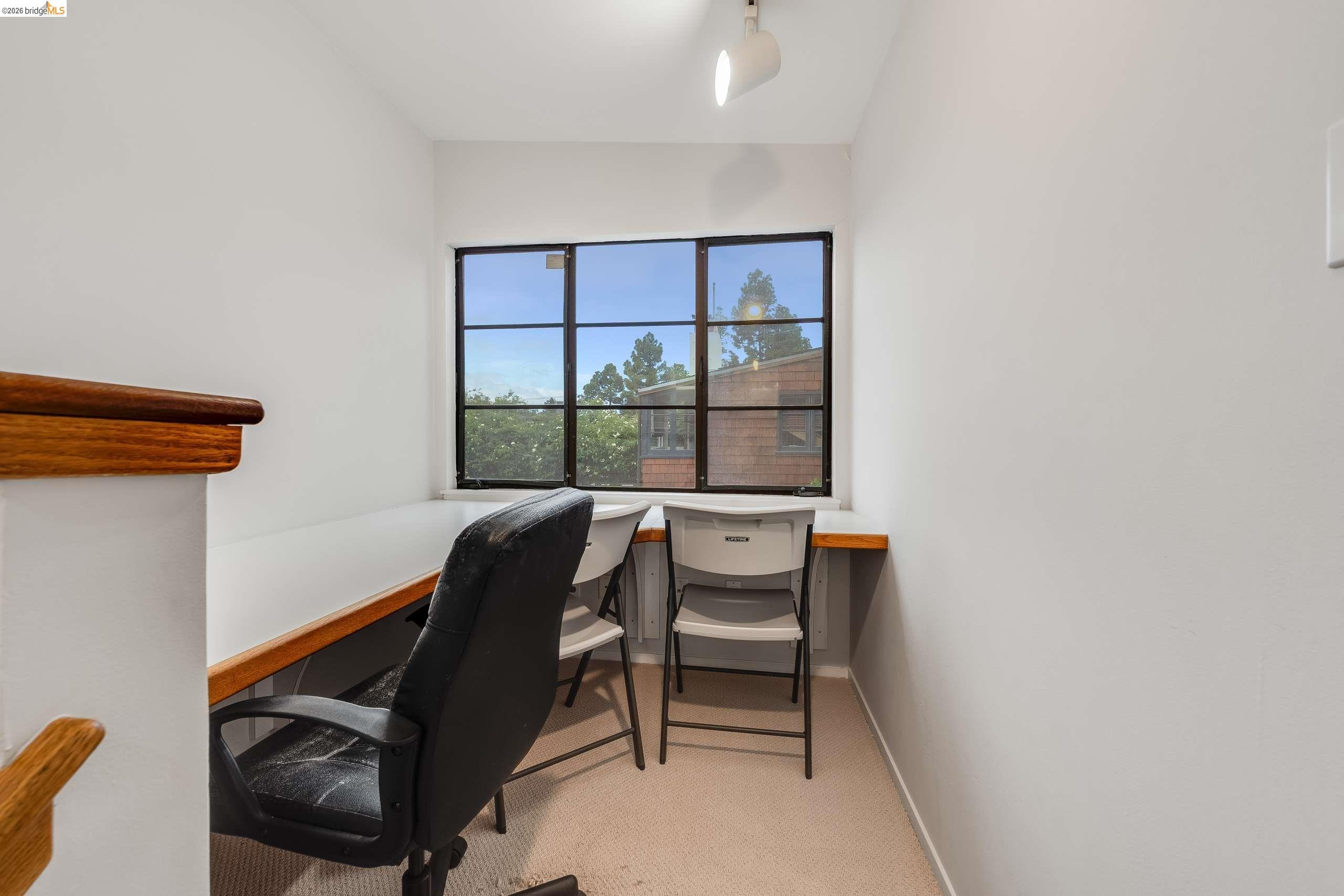 2316 Blake Street, Unit A Berkeley, CA 94704 - Photo 23 of 30 Office with light carpet and built in desk