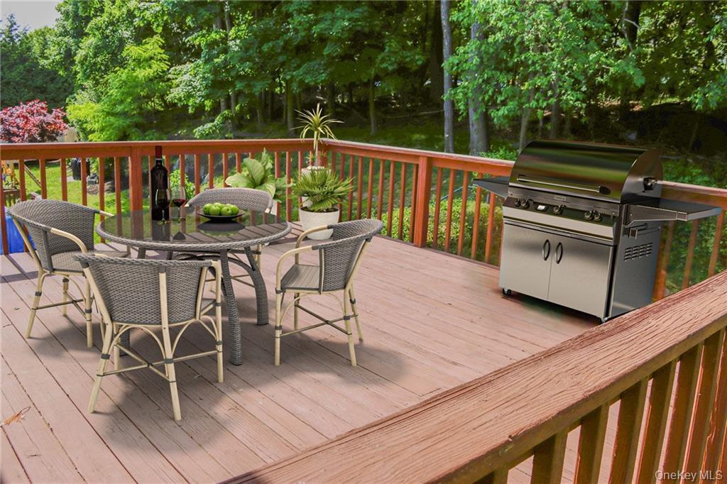 5 Ridge Road, Unit 2 Dobbs Ferry, NY 10522 - Photo 17 of 18 a view of a chairs and table on the wooden deck