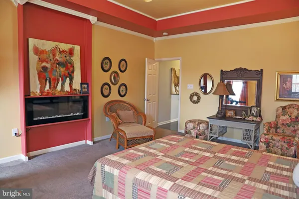 a bathroom with a sink a mirror and a vanity
