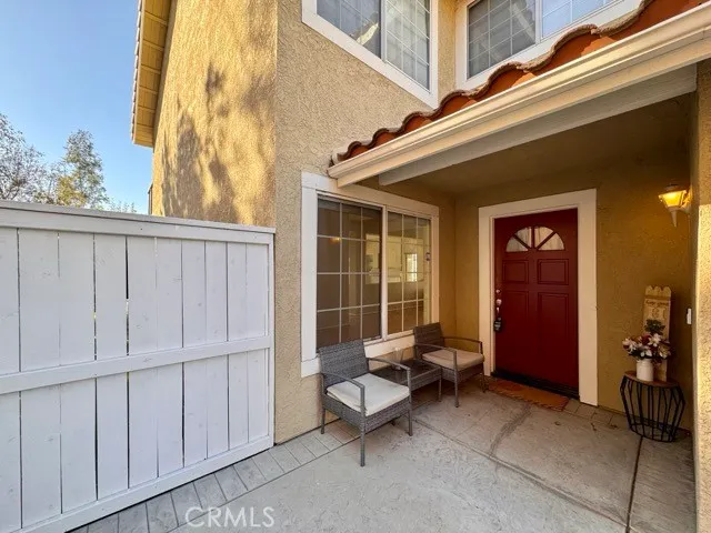 a view of a entryway door front of house