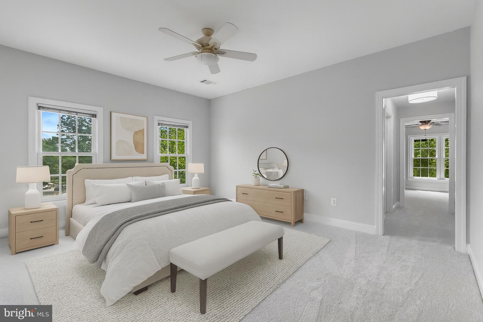 611 Catesby Court Southwest Leesburg, VA 20175 - Photo 20 of 96 Staged 2nd level primary bedroom