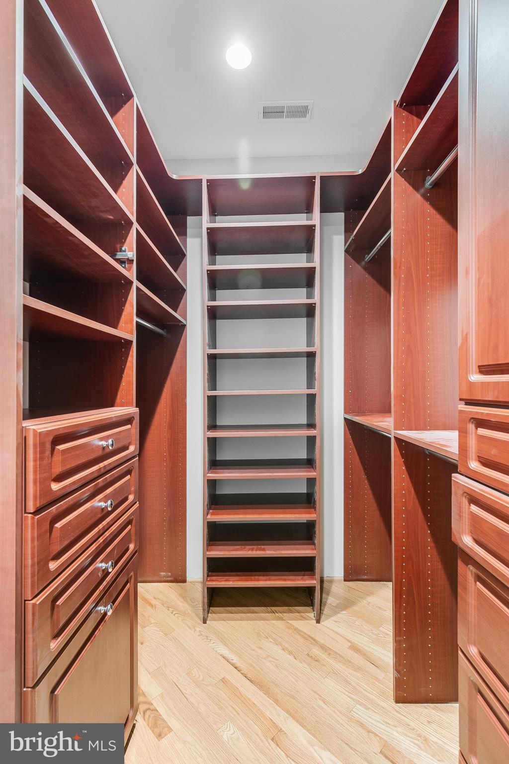 611 Catesby Court Southwest Leesburg, VA 20175 - Photo 42 of 96 a view of walk in closet with empty racks