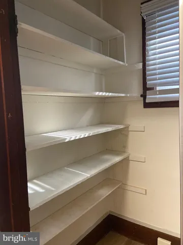 a close view of closet