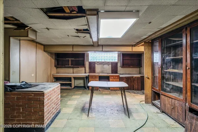 a view of water heater room